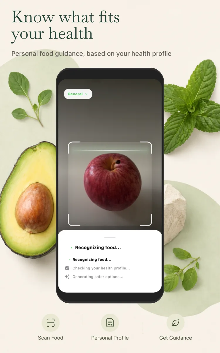 Scan a food item